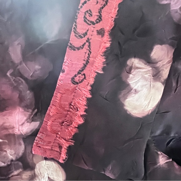 VTG1980s Donna Jessica size 3 Sheer Purple Cropped Long Sleeve Blouse - Picture 10 of 16